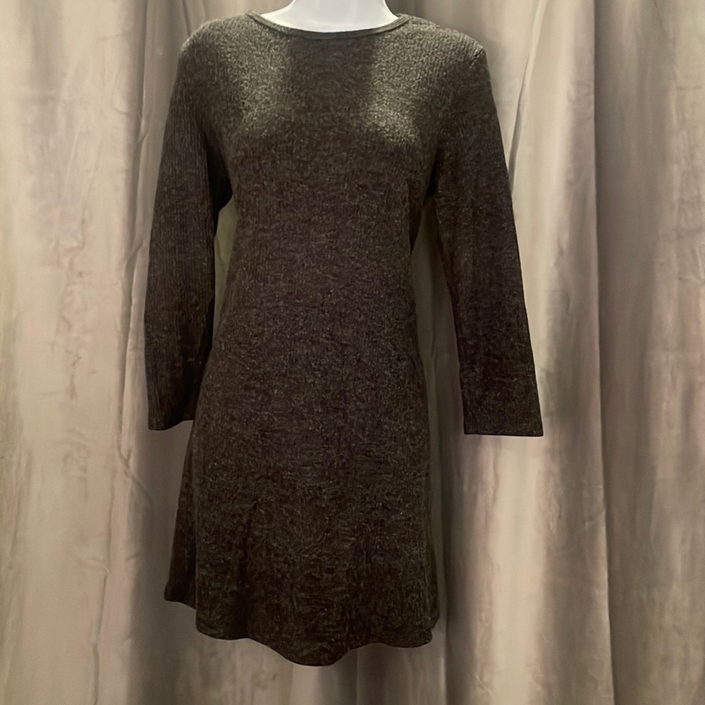 Charcoal gray skater style dress by Shein. Size medium.